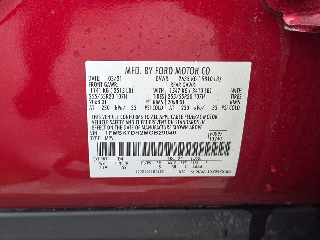 Used 2021 Ford Explorer XLT w/ Equipment Group 202A RWD image 27
