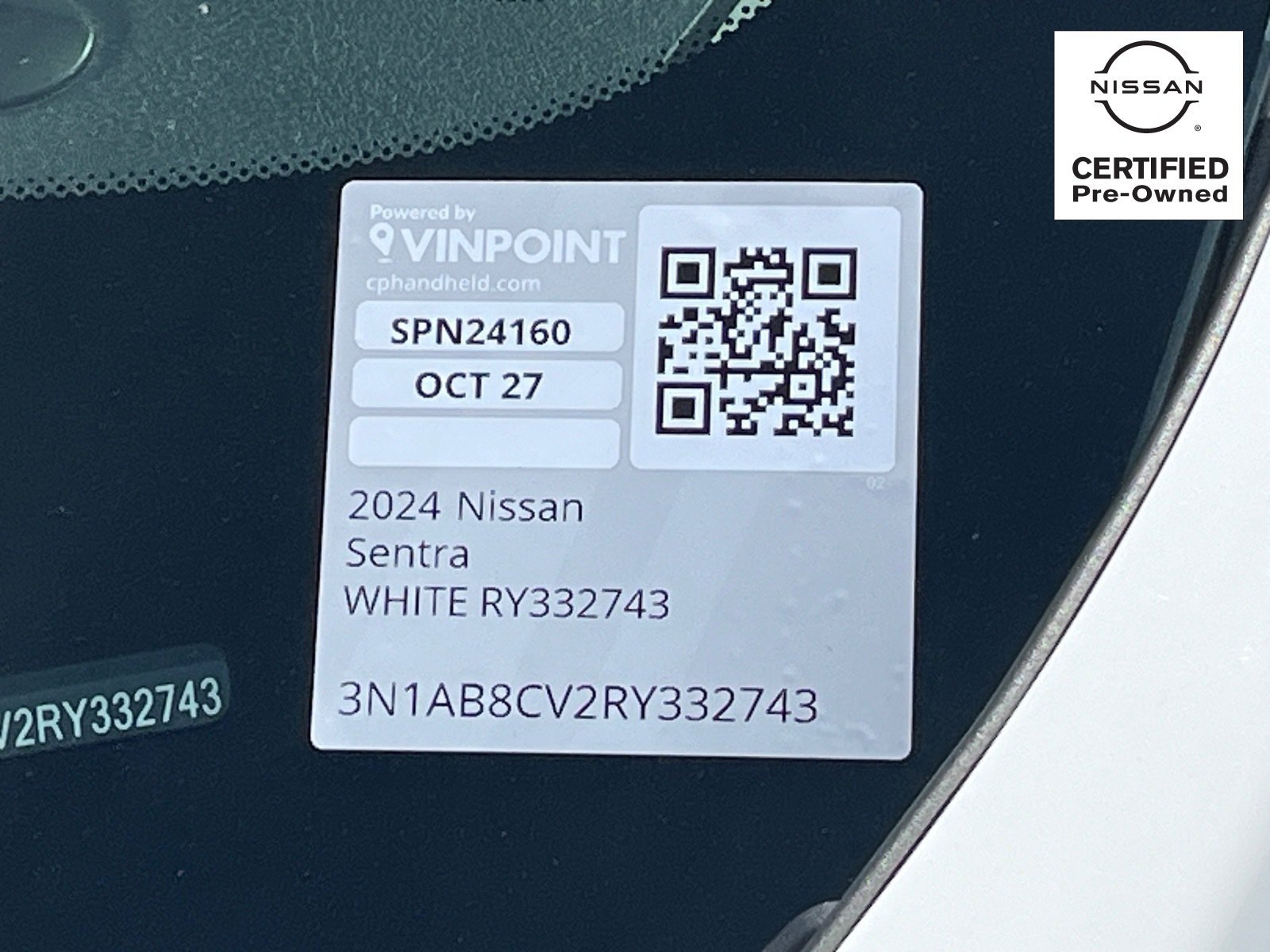 Certified 2024 Nissan Sentra SV FWD image 30