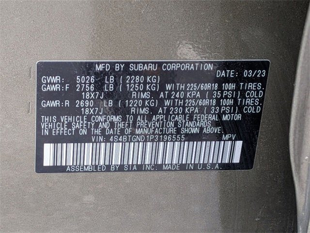 Certified 2023 Subaru Outback Limited XT image 37