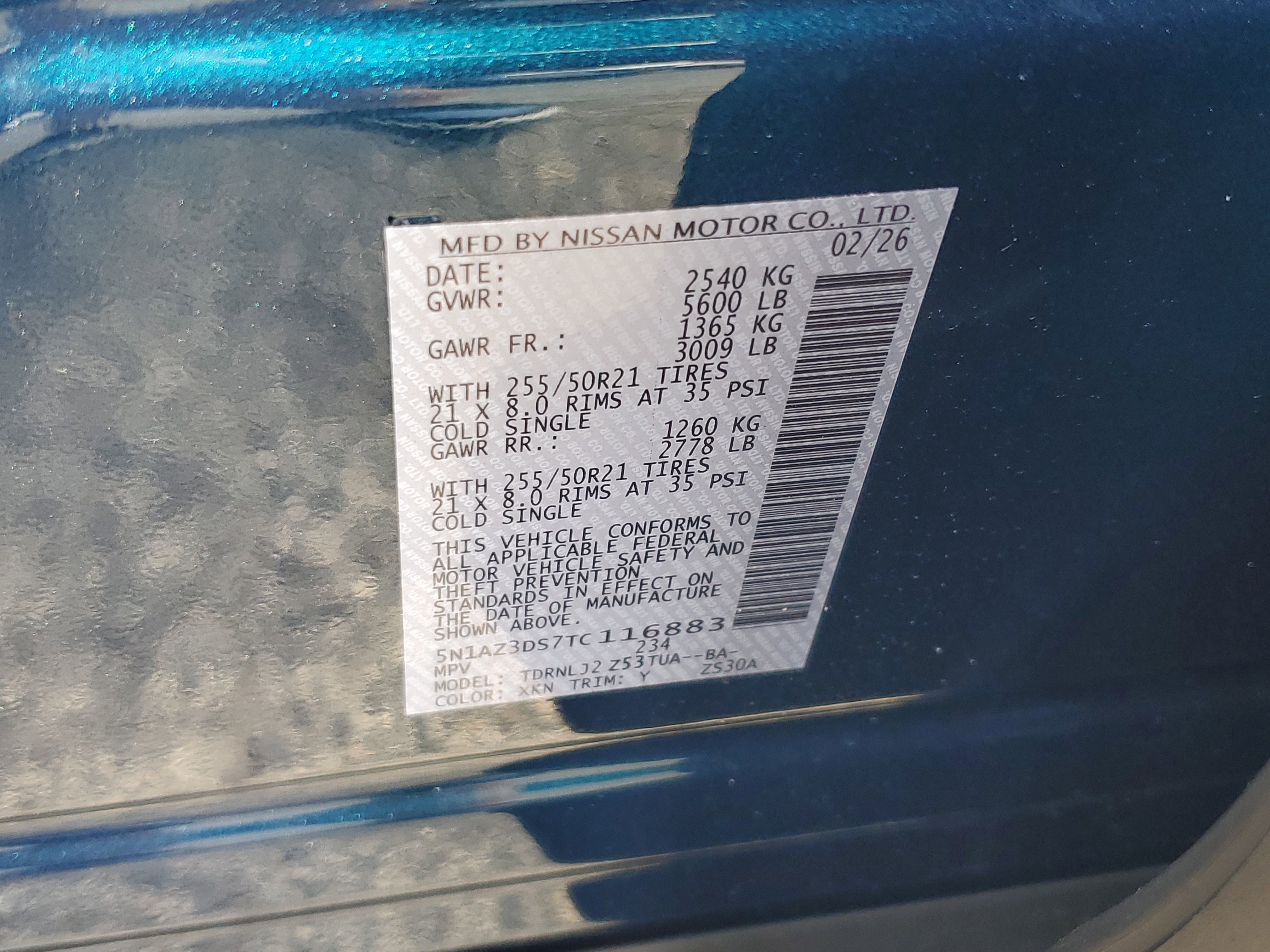 New 2026 Nissan Murano Platinum w/ Cargo Package image 20