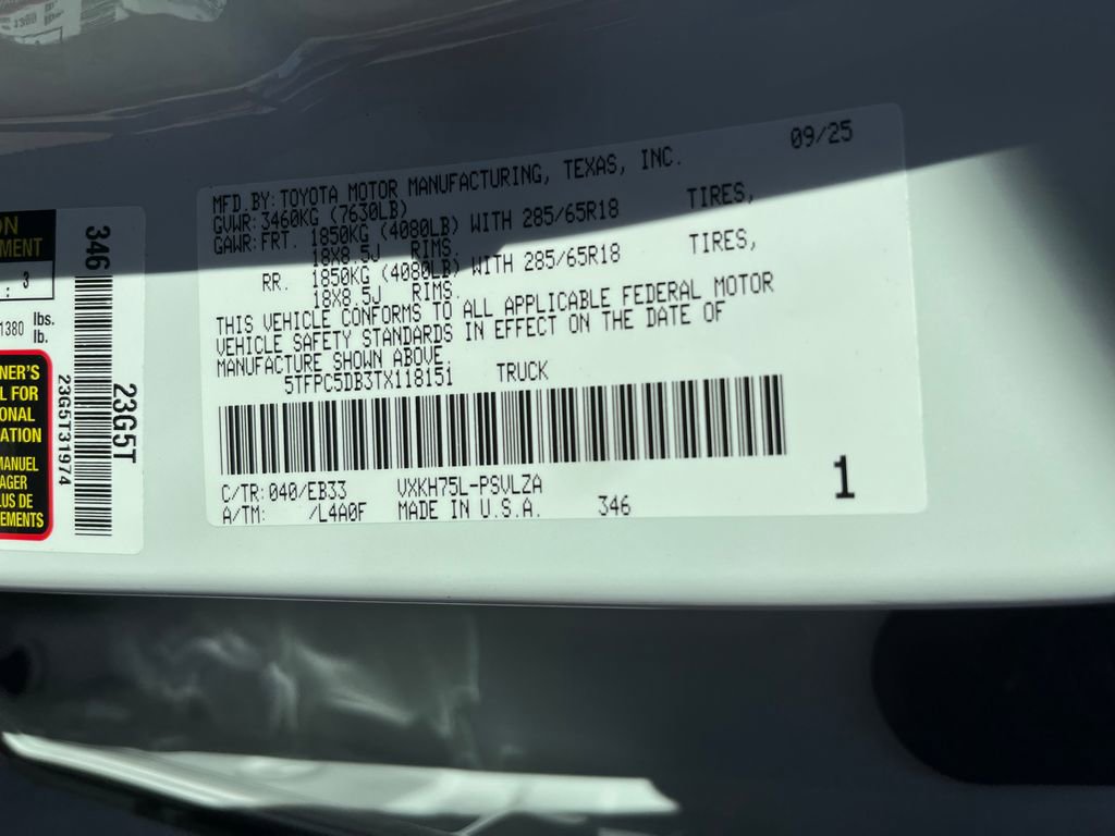 New 2026 Toyota Tundra TRD Pro image 28