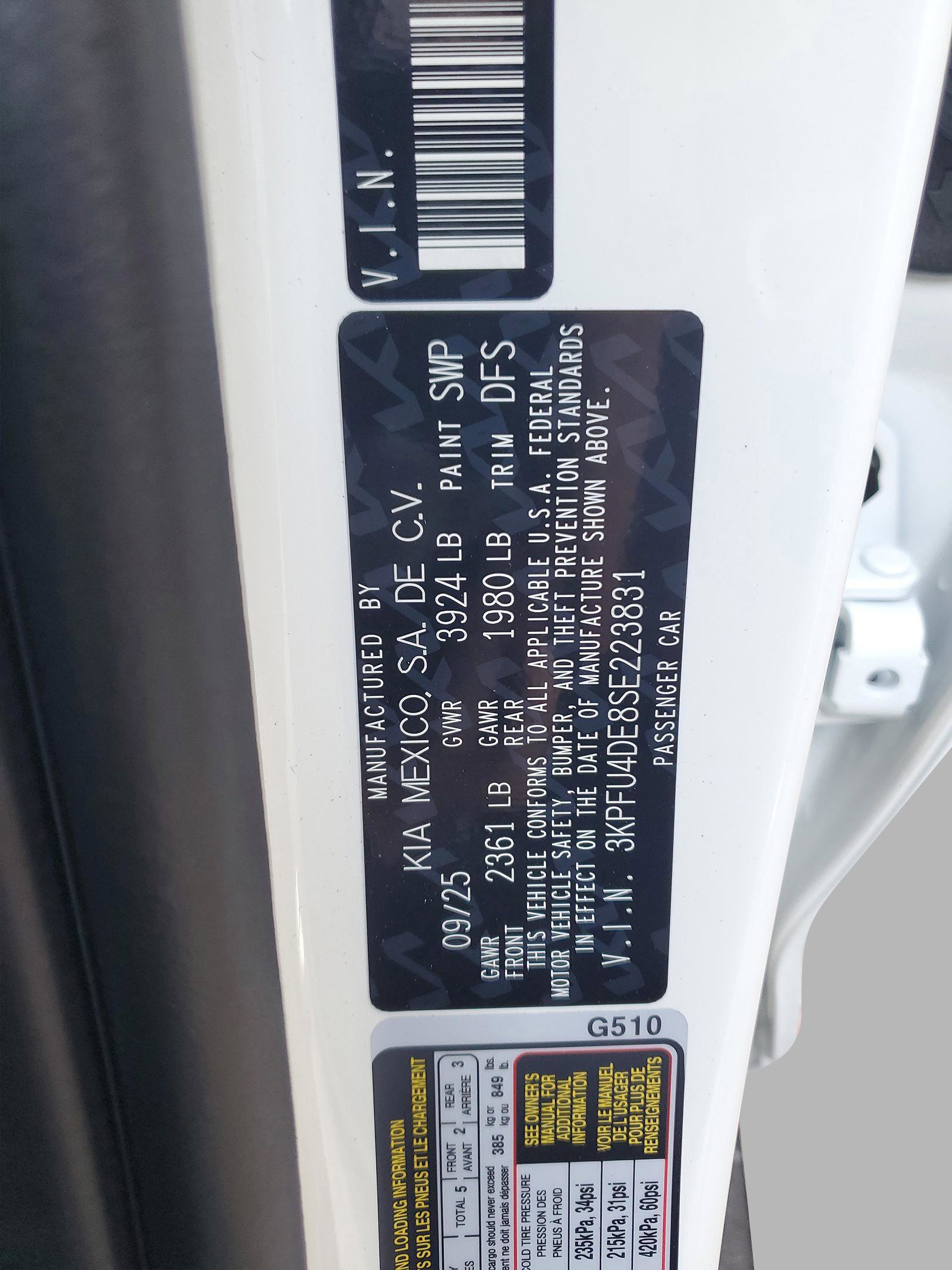 New 2025 Kia K4 EX image 34