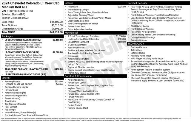 Certified 2024 Chevrolet Colorado LT w/ LT Convenience Package II AWD/4WD image 10