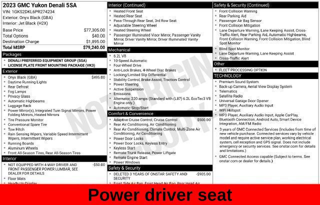 Used 2023 GMC Yukon Denali AWD/4WD image 35