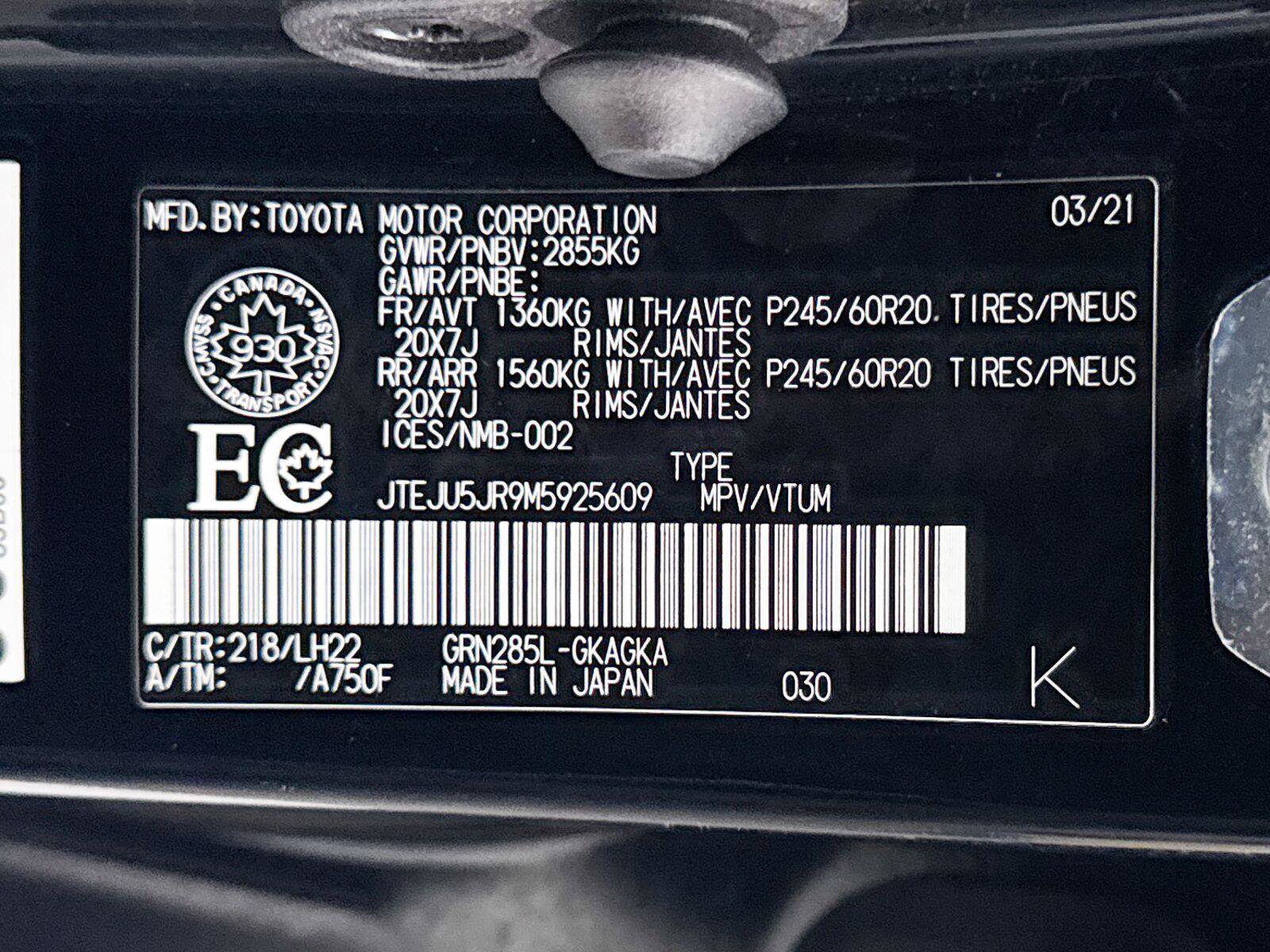 Used 2021 Toyota 4Runner Nightshade AWD/4WD image 42