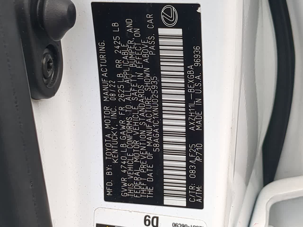 Used 2022 Lexus ES 300h F Sport w/ Accessory Package 2 FWD image 35