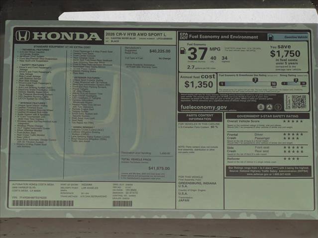 New 2026 Honda CR-V Sport-L image 18