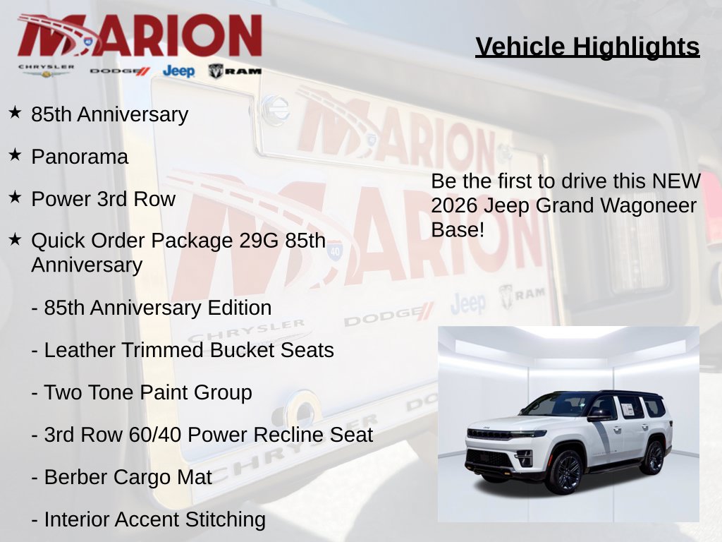 New 2026 Jeep Grand Wagoneer 4WD image 5