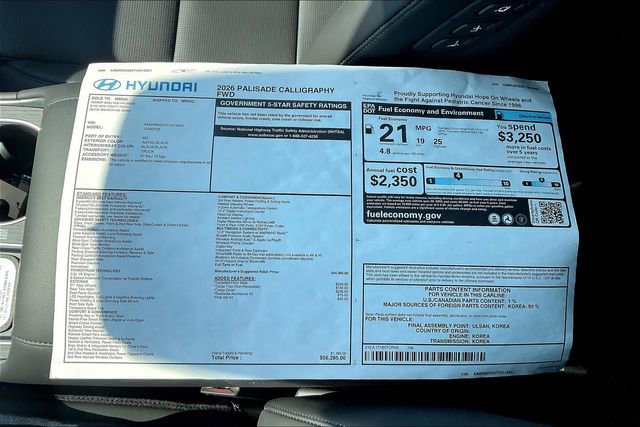 New 2026 Hyundai Palisade Calligraphy image 13