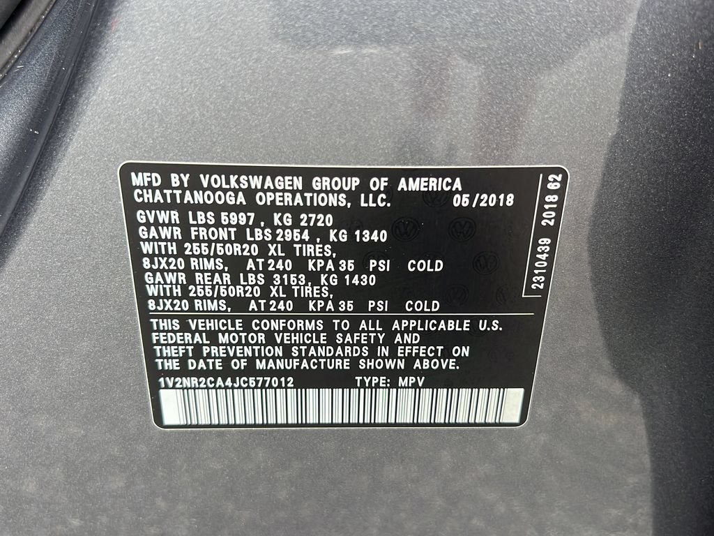 Used 2018 Volkswagen Atlas SEL Premium AWD/4WD image 25