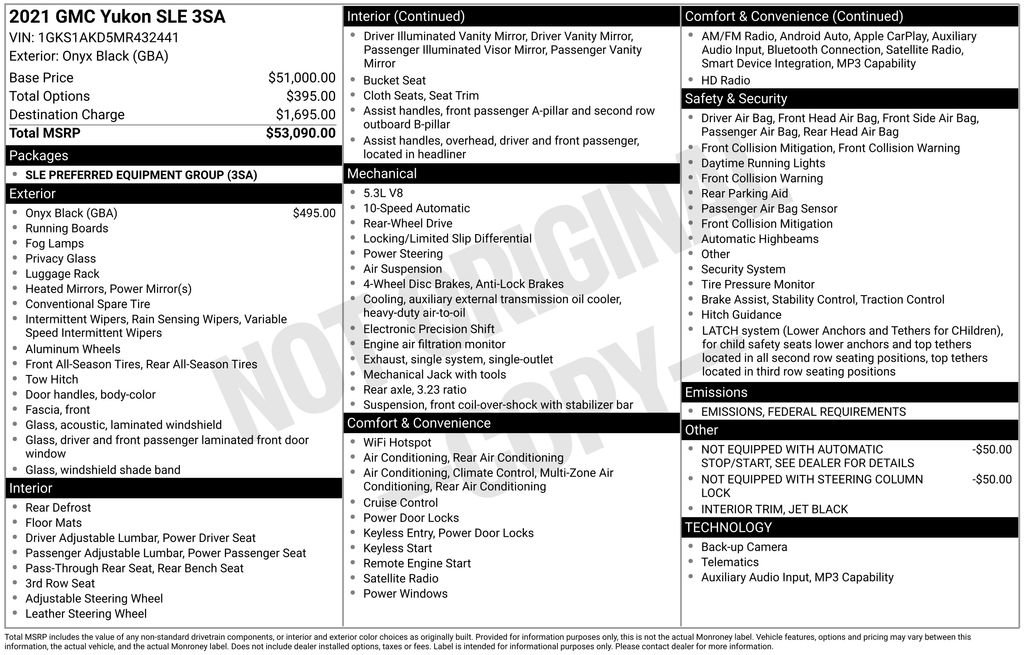 Used 2021 GMC Yukon SLE image 6