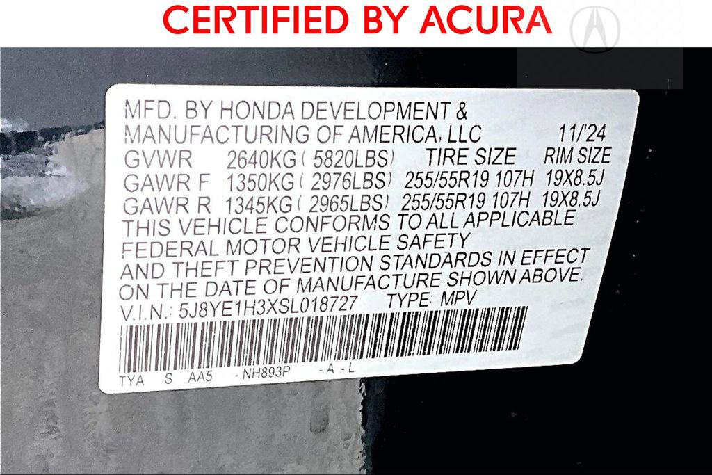 Certified 2025 Acura MDX SH-AWD image 44