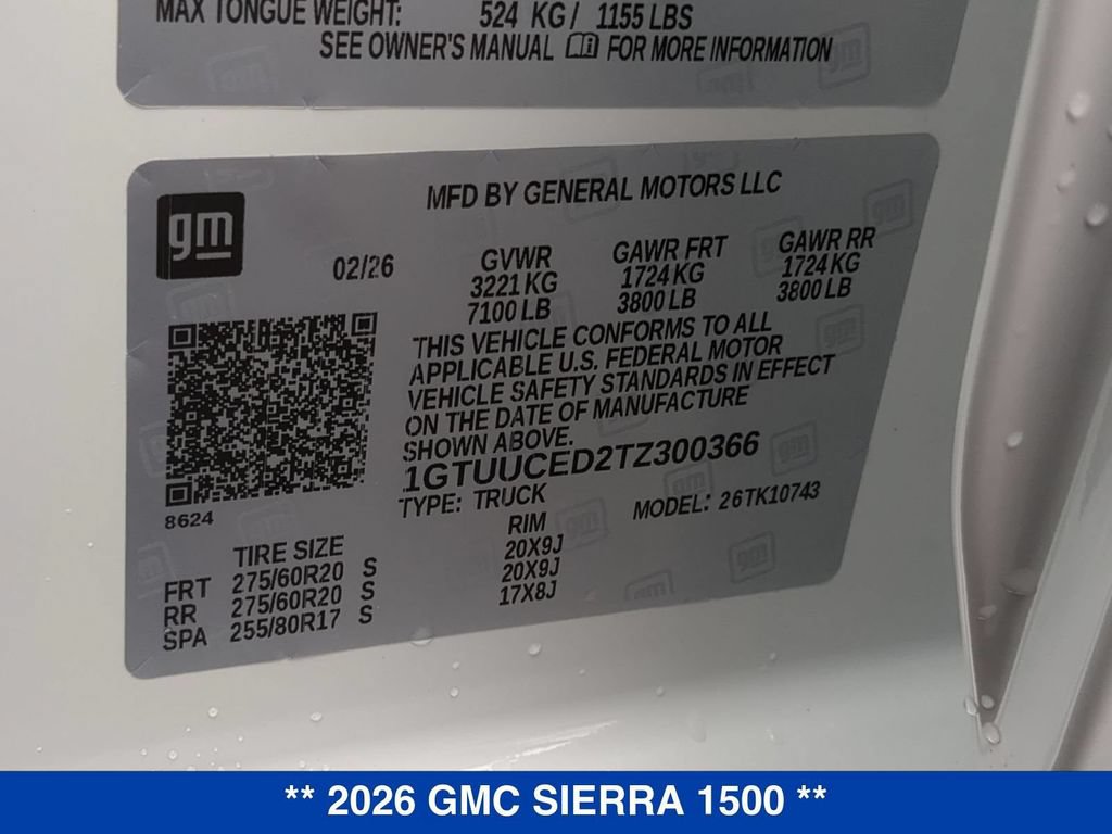 New 2026 GMC Sierra 1500 Elevation AWD/4WD image 35