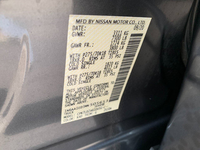 Used 2021 Nissan Titan PRO-4X w/ Pro-4x Convenience Package AWD/4WD image 33