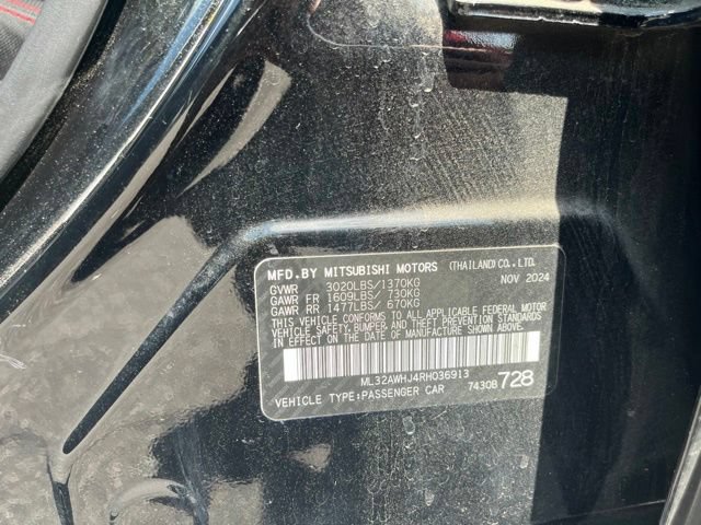 Used 2024 Mitsubishi Mirage Black Edition FWD image 24