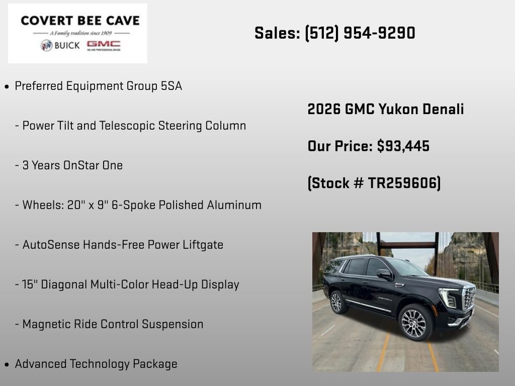 New 2026 GMC Yukon Denali w/ Denali Reserve Package RWD image 12