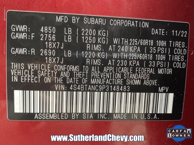 Used 2023 Subaru Outback Limited image 43