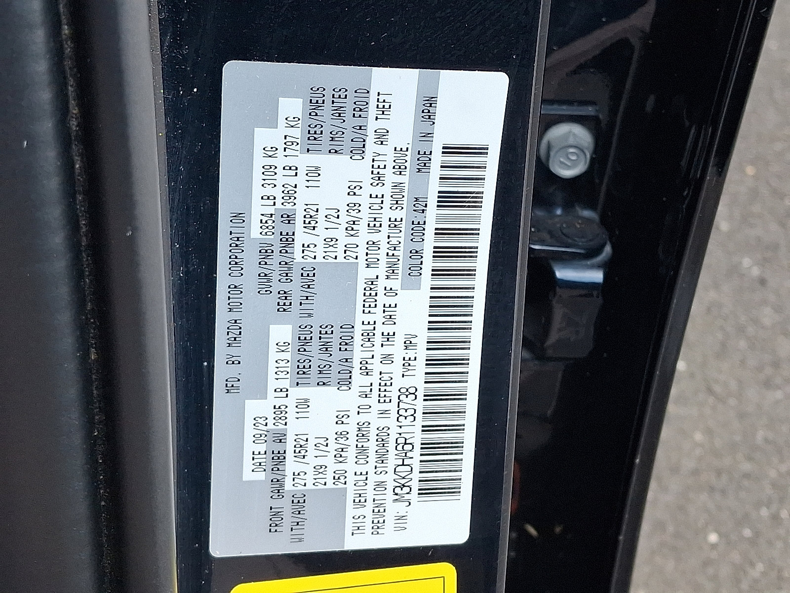 Certified 2024 MAZDA CX-90 Plug-In Hybrid w/ Premium Pkg image 30