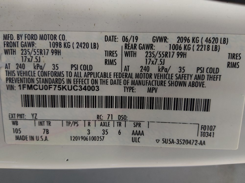 Used 2019 Ford Escape S FWD image 33