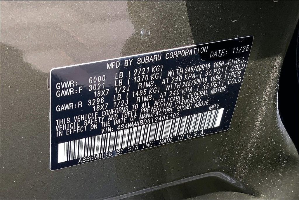 Certified 2026 Subaru Ascent Premium AWD/4WD image 18