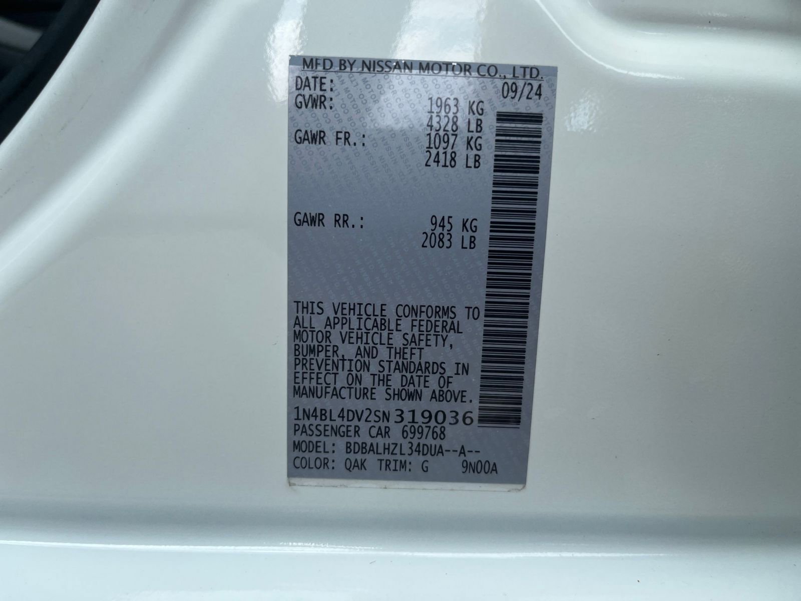 Used 2025 Nissan Altima 2.5 SV image 30