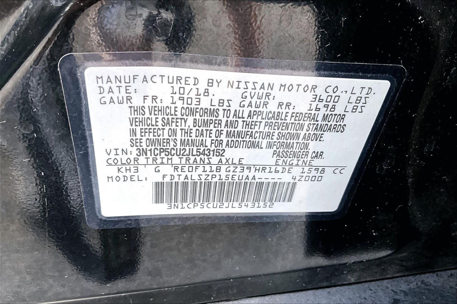 Used 2018 Nissan Kicks SV FWD image 34