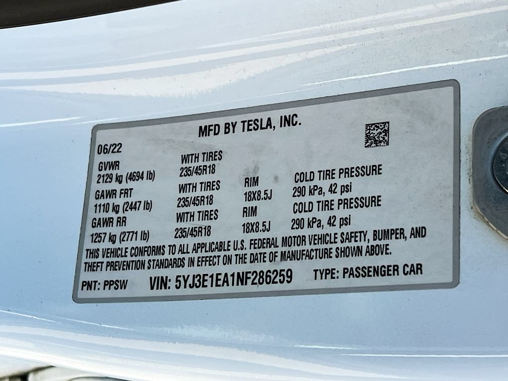 Used 2022 Tesla Model 3 RWD image 29