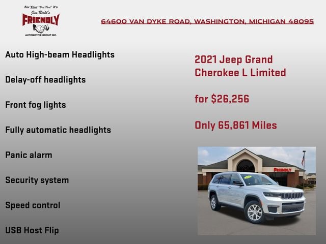 Used 2021 Jeep Grand Cherokee L Limited AWD/4WD image 30