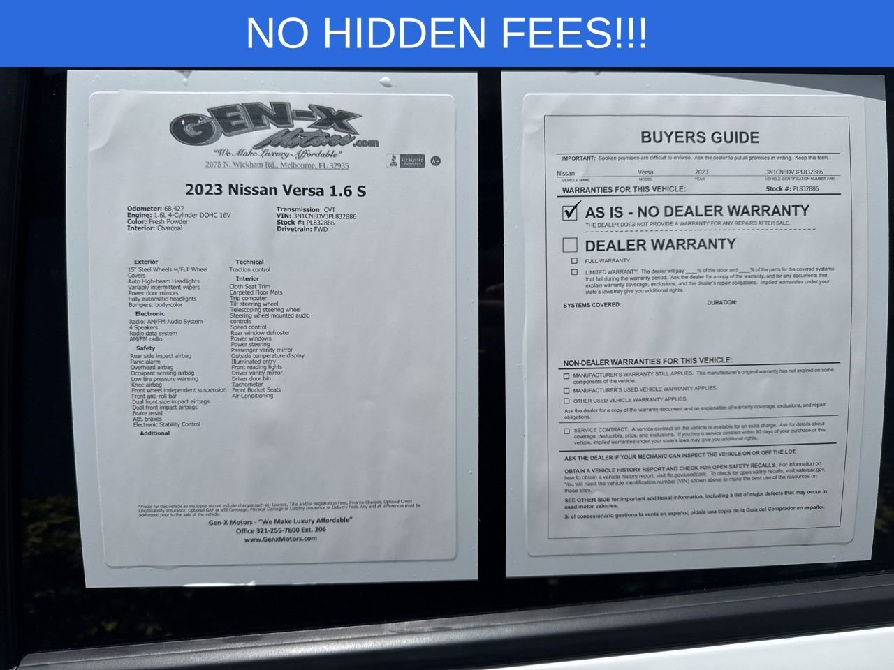 Used 2023 Nissan Versa S FWD image 10