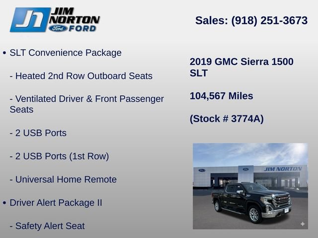 Used 2019 GMC Sierra 1500 SLT AWD/4WD image 42