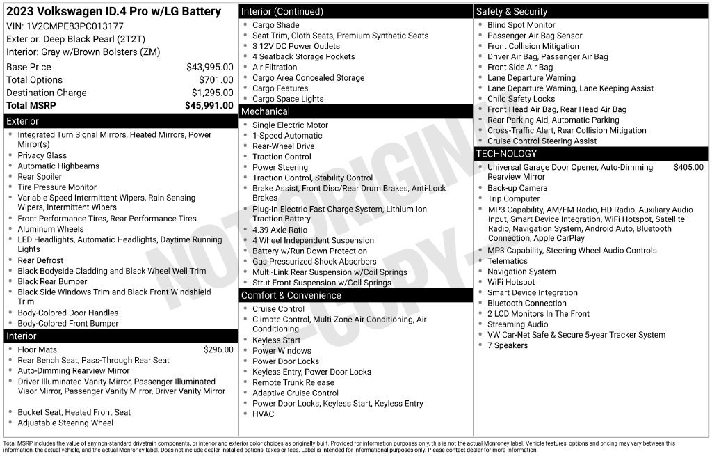 Certified 2023 Volkswagen ID.4 Pro RWD image 36