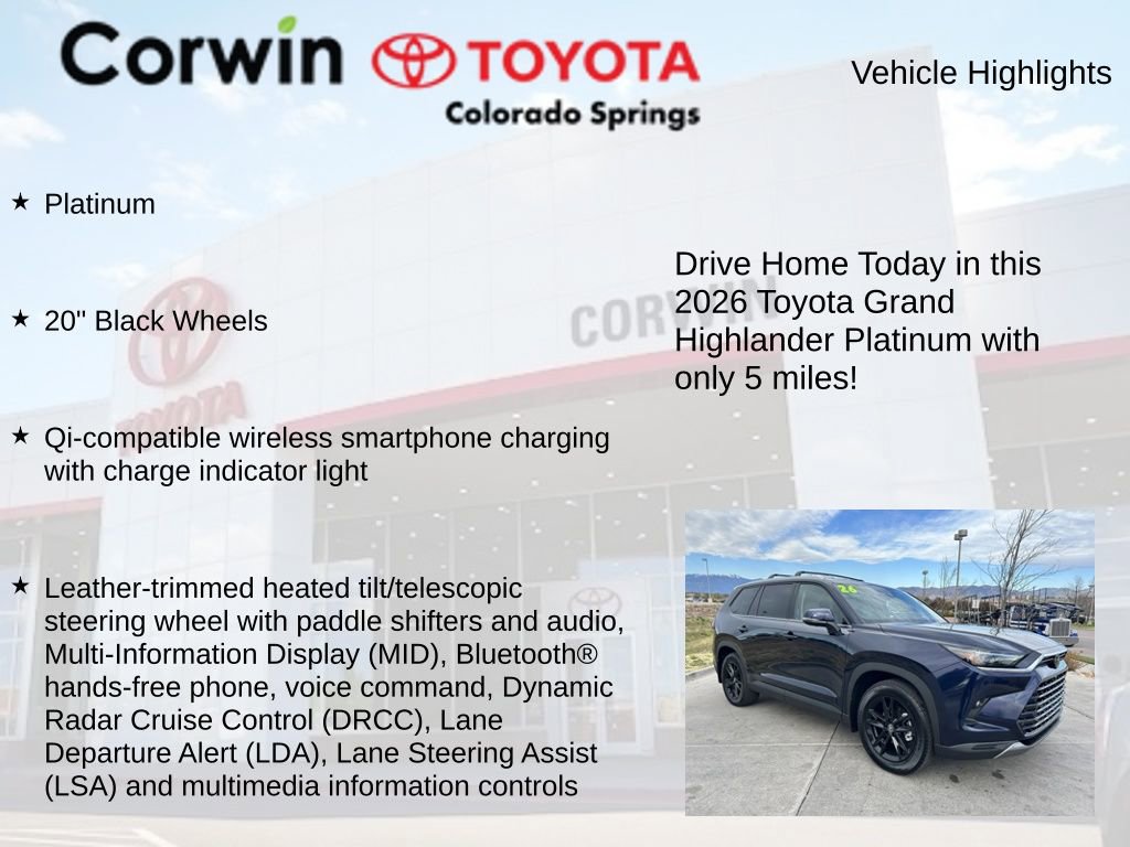 Used 2026 Toyota Grand Highlander AWD image 7