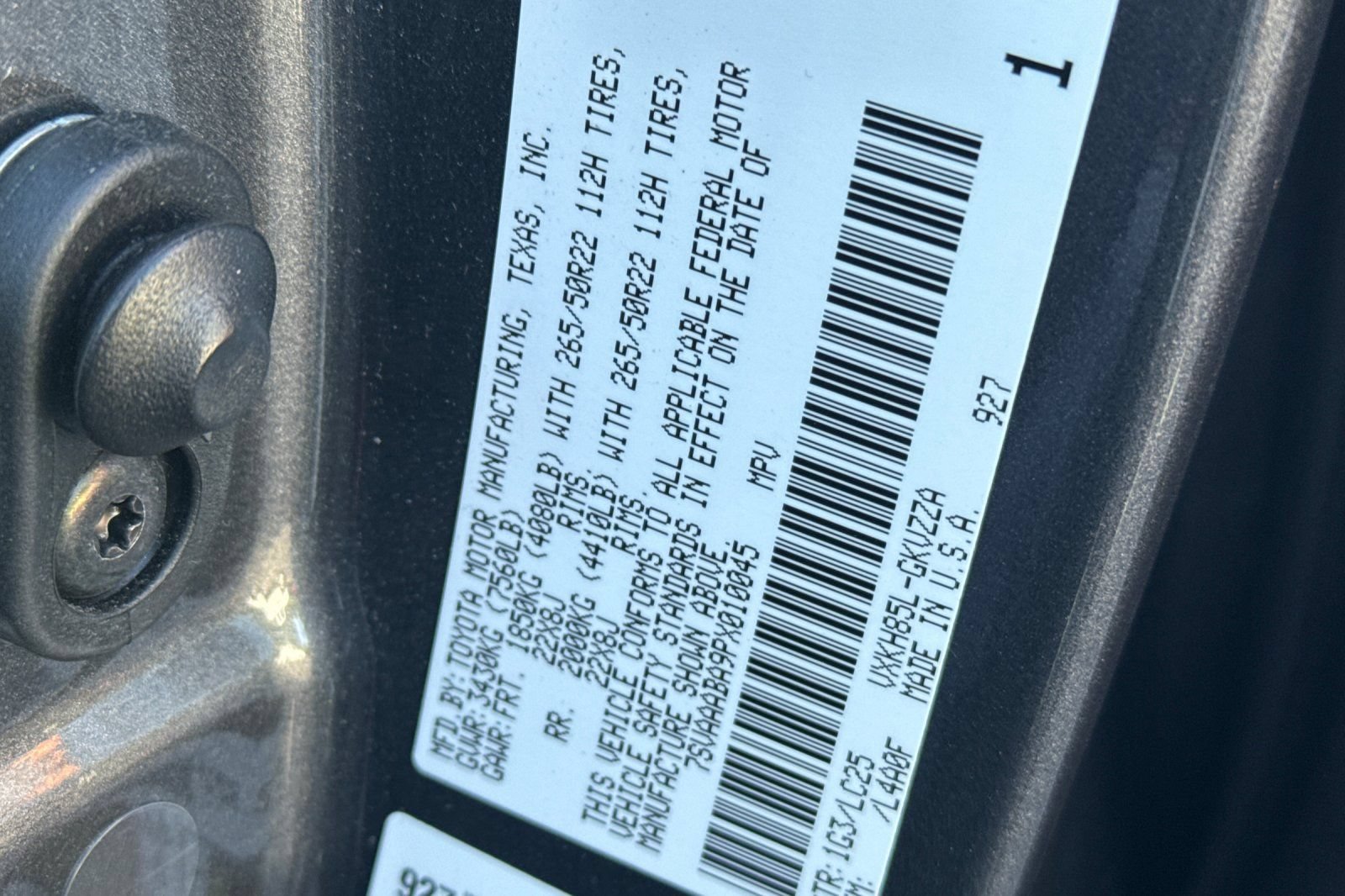Used 2023 Toyota Sequoia Capstone AWD/4WD image 56