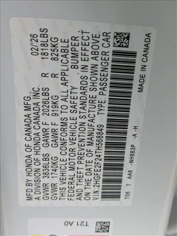 New 2026 Honda Civic LX image 17