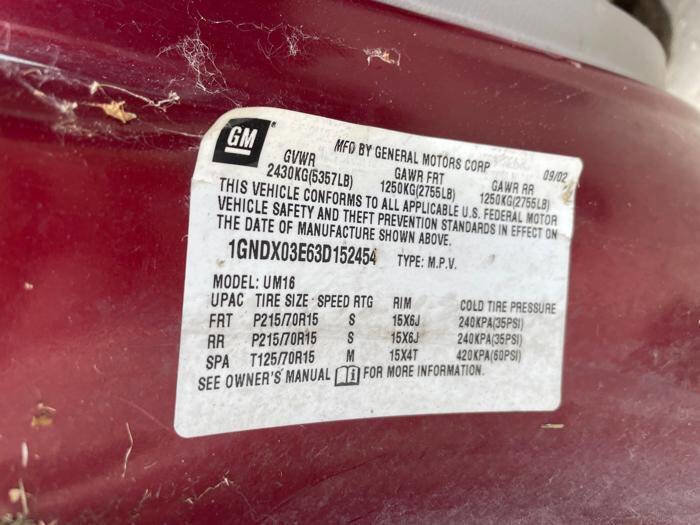 Used 2003 Chevrolet Venture LS w/ Convenience Package FWD image 38