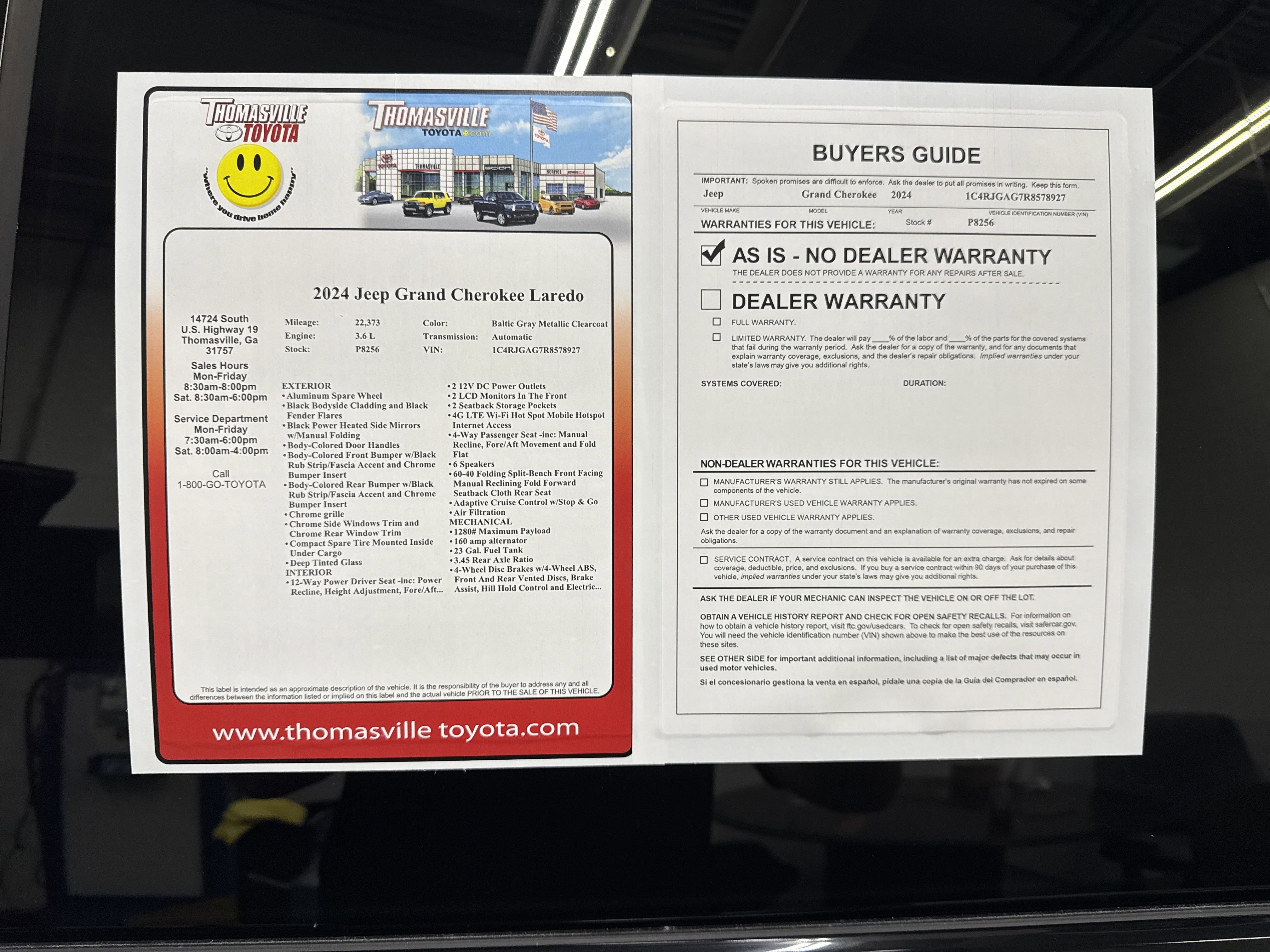 Used 2024 Jeep Grand Cherokee Laredo image 38