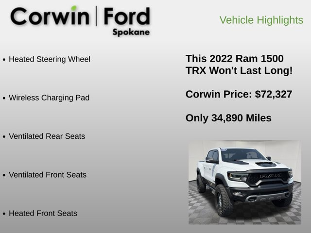 Used 2022 RAM 1500 TRX w/ TRX Level 2 Equipment Group AWD/4WD image 12