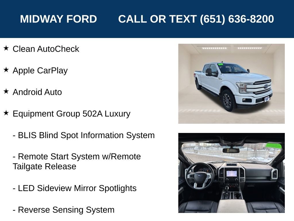 Certified 2019 Ford F150 Lariat w/ Equipment Group 502A Luxury image 6