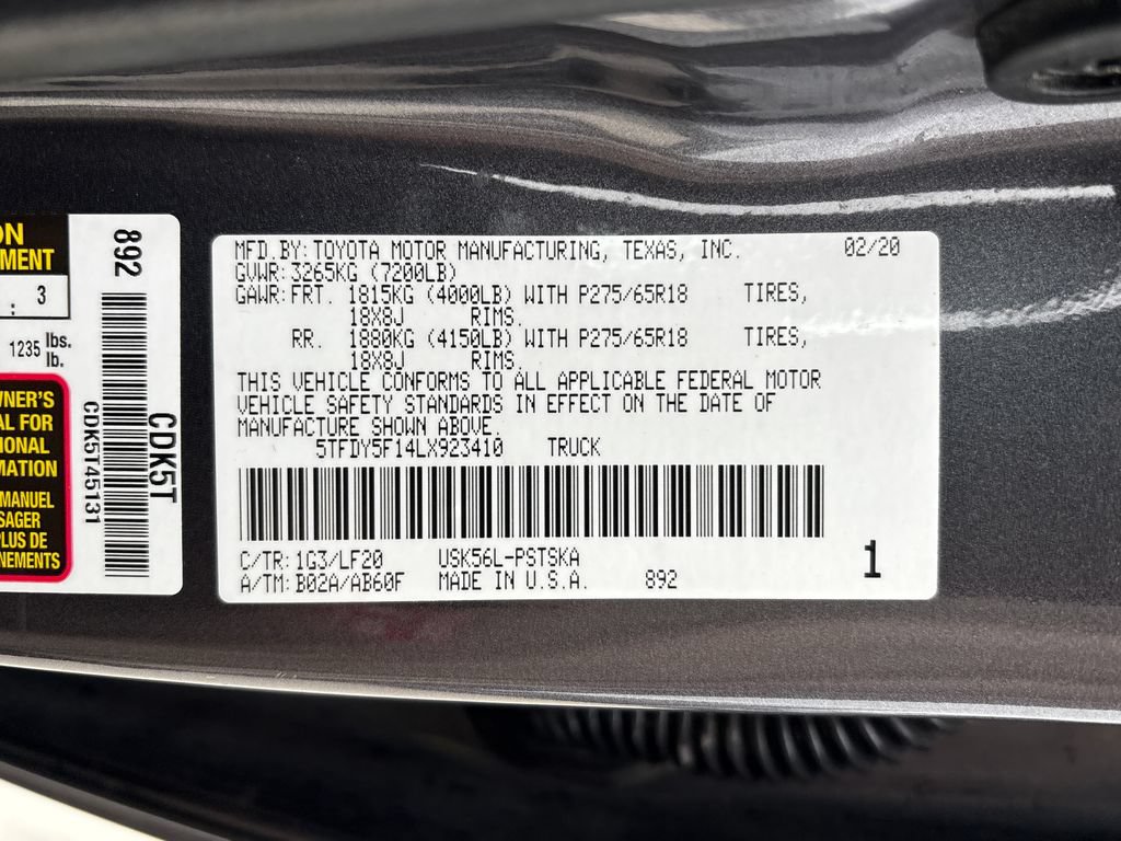 Used 2020 Toyota Tundra TRD Pro AWD/4WD image 28