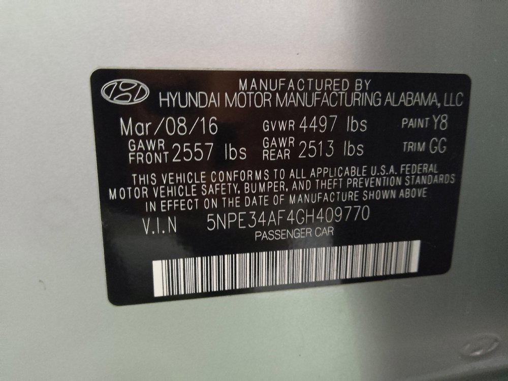 Used 2016 Hyundai Sonata Sport w/ Option Group 1V FWD image 33