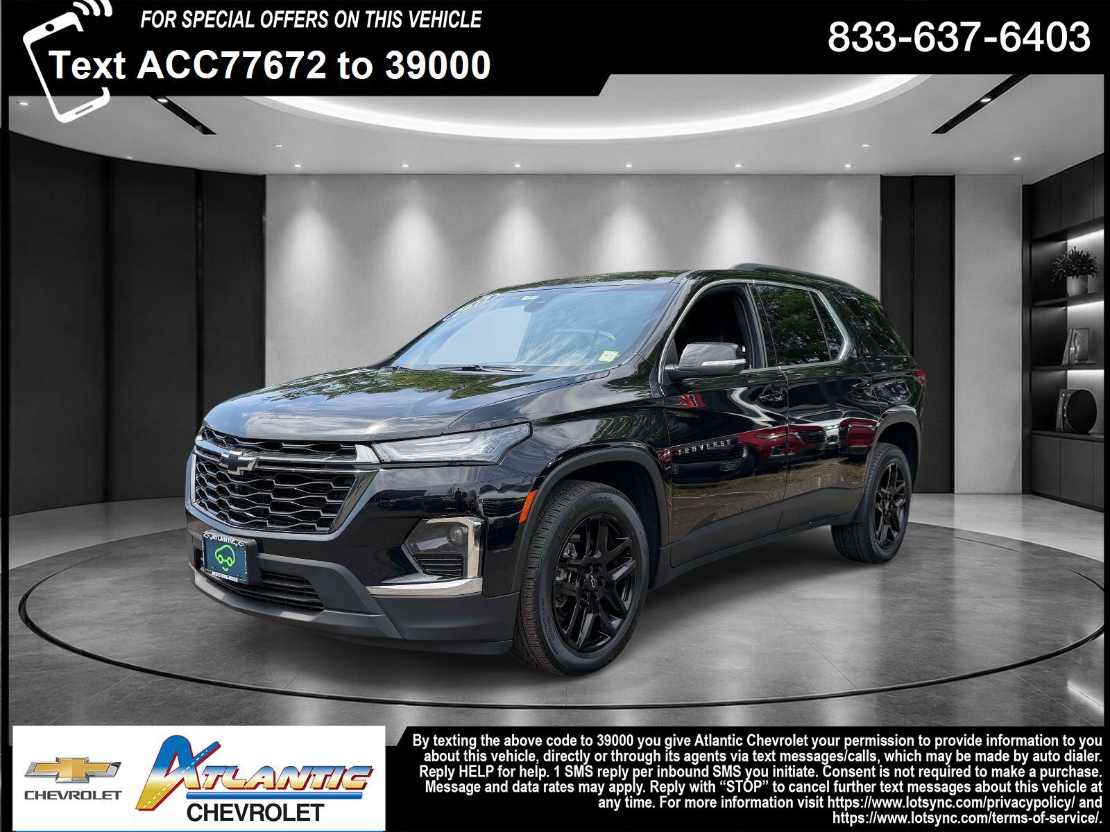 Certified 2022 Chevrolet Traverse LT w/ LPO, Black Accent Package