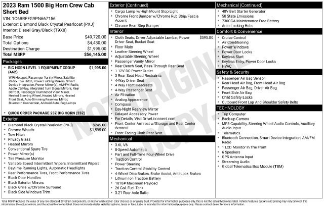 Used 2023 RAM 1500 Big Horn AWD/4WD image 29