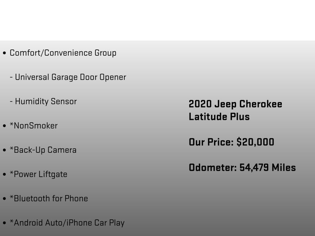 Used 2020 Jeep Cherokee Latitude Plus w/ Comfort/Convenience Group AWD/4WD image 12