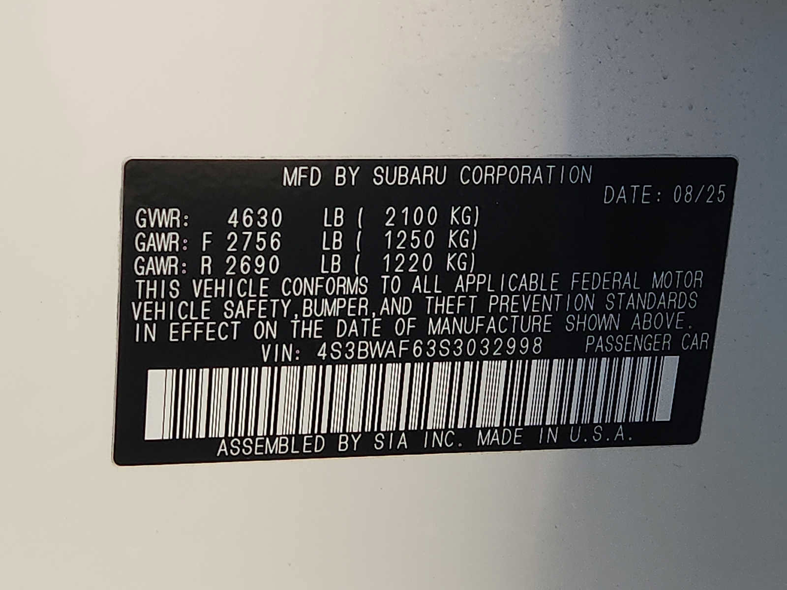 Certified 2025 Subaru Legacy Premium image 27