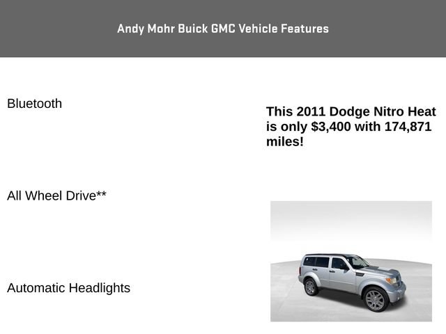 Used 2011 Dodge Nitro Heat AWD/4WD image 4