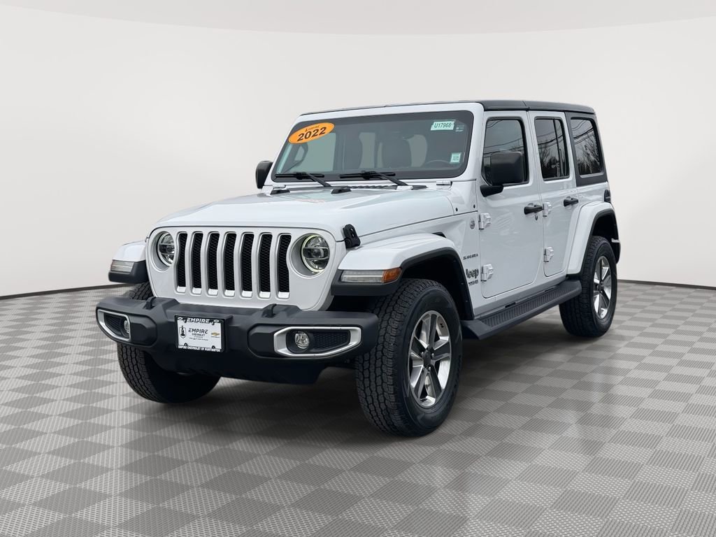 Used 2022 Jeep Wrangler Unlimited Sahara w/ LED Lighting Group AWD/4WD image 3