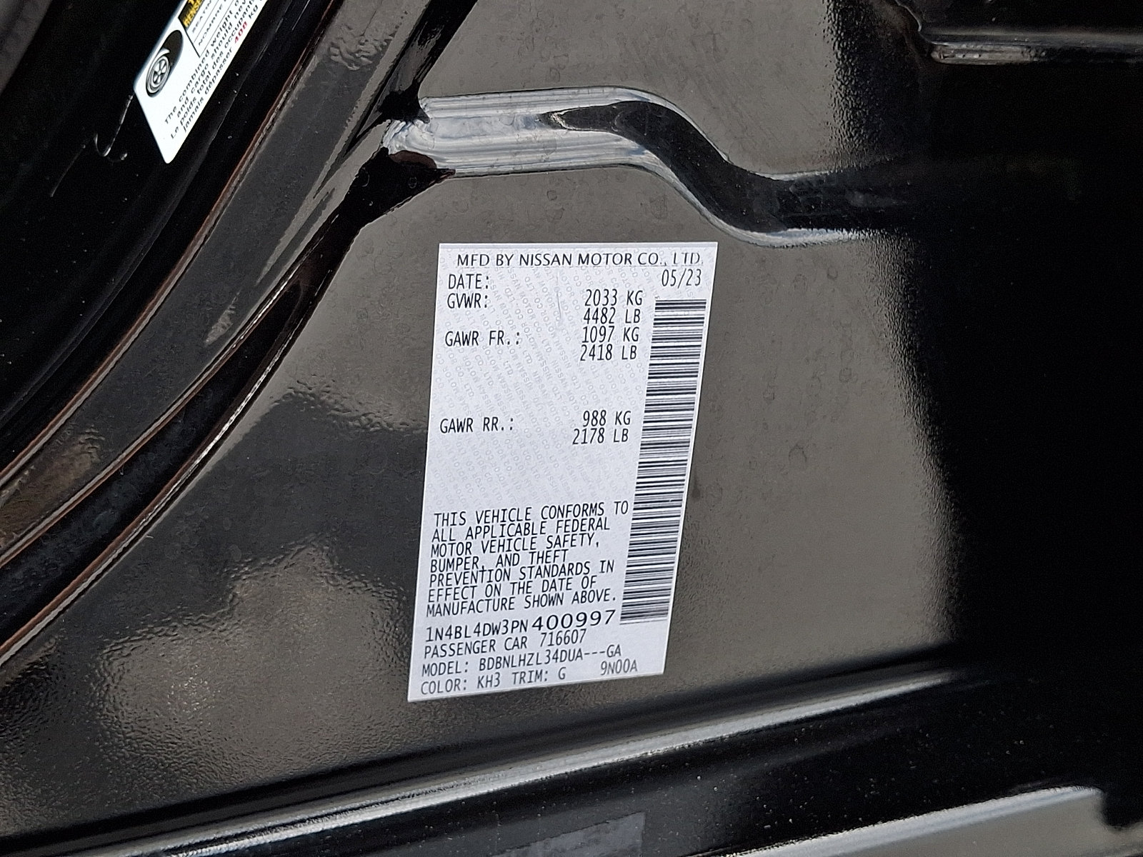 Certified 2023 Nissan Altima 2.5 SV AWD/4WD image 26