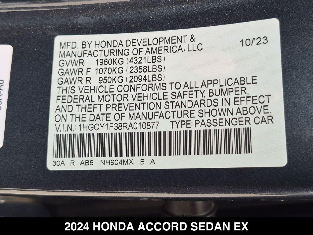 Used 2024 Honda Accord EX image 25