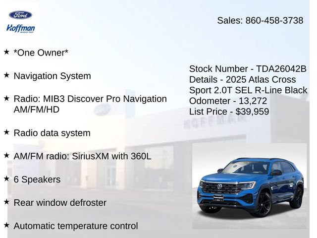 Used 2025 Volkswagen Atlas Cross Sport SEL R-Line AWD/4WD image 5