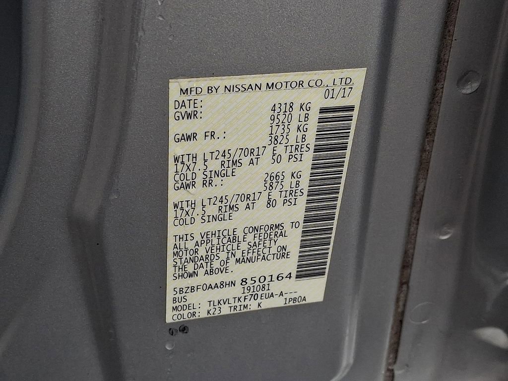 Used 2017 Nissan NV 3500 SV w/ SV Technology Package image 26